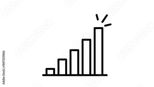 Ascending Bar Graph: A simple, yet impactful illustration depicts a bar graph steadily climbing, symbolizing growth, progress, and success.