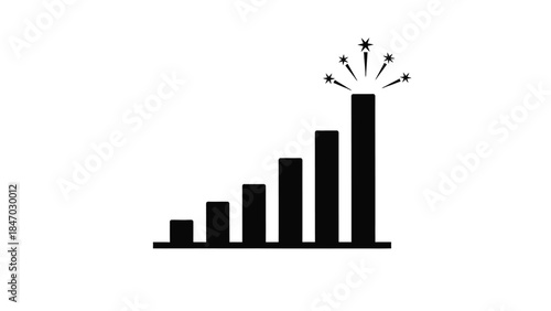 Progress Bar Graphic: An illustrative depiction of progress and achievement, symbolized by a series of ascending bars, each representing incremental advancement towards a singular pinnacle of success.