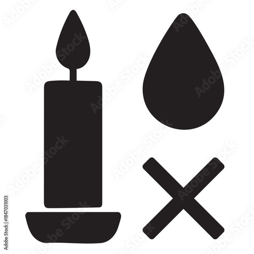vector illustration of candle 