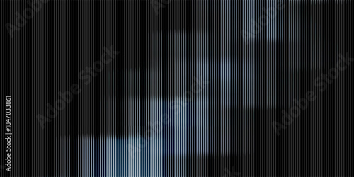 Abstract black gradient with vertical stripes, technology-inspired design.
