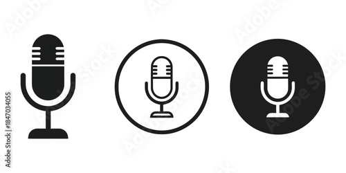 Microphone audio sound icon design illustration