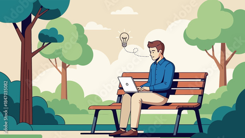 Business Leadership Concept. Vector illustration of a diverse office team discussing ideas, finance, and growth strategy. Teamwork, innovation, and project planning concept.