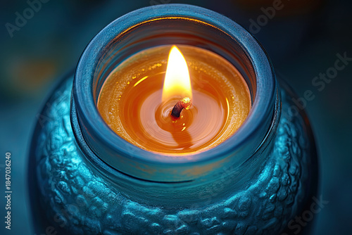 Close-Up of a High-End Candle in Upscale Surroundings