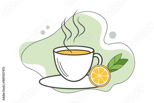 Refreshing Fruit Punch Illustration Strawberries Oranges Ice