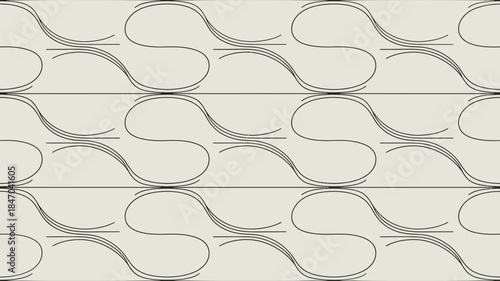 Elegant abstract pattern with smooth flowing lines and curves