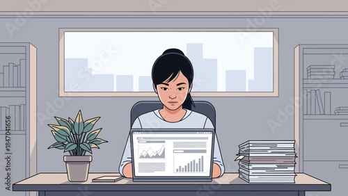 A calm and simple scene showing a peaceful moment with gentle colors and a relaxed atmosphere