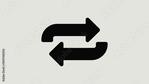 Black arrows forming a circular exchange