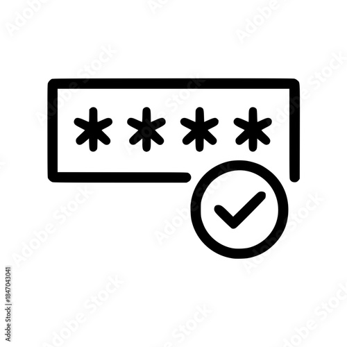 Successful password entry icon
