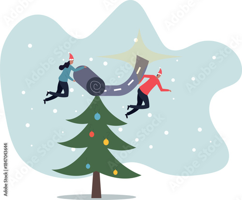 Career path road to success, begin or start new job or career development, leadership to plan for business direction .about a man and his life.