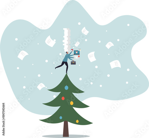 Busy work and multitasking employee, hurry to finish many documents within deadline and schedule,business concept.flat character.about a man and his life.