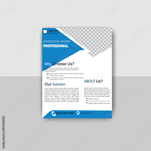 Modern Business Flyer & Multipurpose Corporate Brochure Template