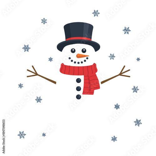 Snowman, Winter, Christmas, Snow, Snowflakes, Frosty, Snowperson, Winter Weather, Holiday Cheer, Christmas Joy