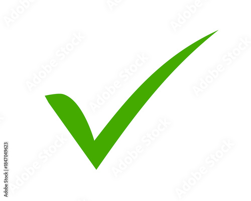 Free Download Green check mark icon. Approval tick symbol design. Correct success confirmation element. Verification sign on transparent background - GFXLoad