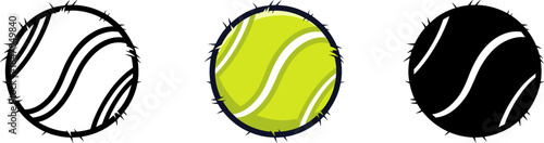 Green lucky horseshoe icon set with outline and silhouette versions for luck and success.