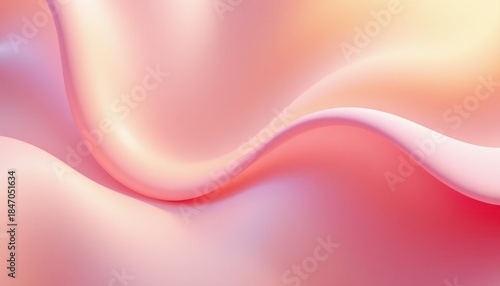 Smooth Flowing Waves of Soft Fabric Texture in Pastel Colors for Background or Design Use