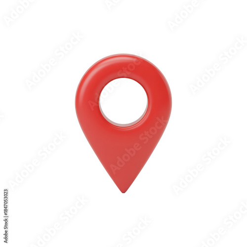 Free Download 3d Red Map Pin Icon on Black Background, Location Marker Symbol - GFXLoad