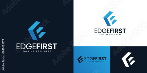Title for E letter logo with edgy straight diagonal lines
Edgy E lettermark built with sharp straight diagonal lines expressing precision confidence speed and a strong modern attitude