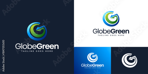 G letter logo for Global Green Tech representing sustainability innovation and environmental responsibility designed to communicate clean energy modern technology and a forward thinking green identity