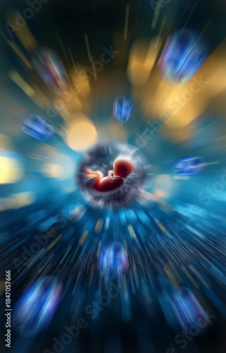 embryonic abstract colorful background