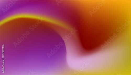 Abstract colorful swirling background with vibrant shades of purple orange pink and yellow for creative design vector