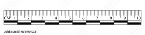 Ruler to measurement for archaeology. Essential tools for archaeologist. Black and white color. Archaeological Geology Photography Professional Measuring Scale for documenting