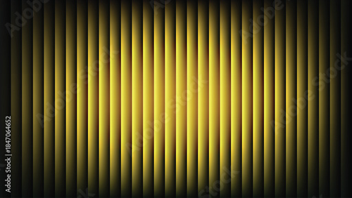 Warm golden light shining through vertical blinds with gradient effect