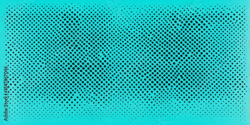 Seamless blue metallic background texture featuring an abstract industrial grid design with a halftone dot pattern and circular mesh elements on a steel vector wallpaper backdrop