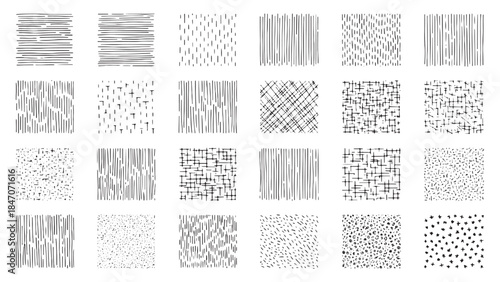 Abstract Grimy Material Vector Set – Grunge & Fractured Textures, Architectural Backgrounds, Mosaic Patterns, Stone & Tile Illustrations for Interior and Wall Design