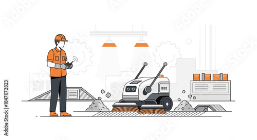 Automated industrial cleaning innovation: a robotic solution for modern manufacturing maintenance