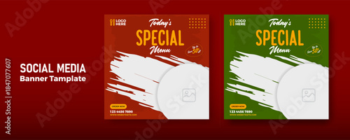 Food advertisement Post vector.