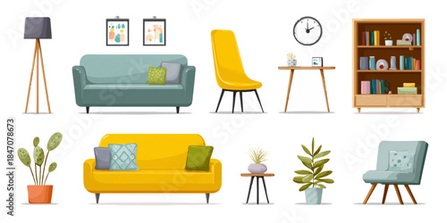Modern living room furniture collection