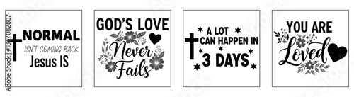 Inspirational Message Tiles: A set of four elegant tiles, each emblazoned with uplifting quotes of faith, hope, and love. A gentle reminder of faith's comfort and support.