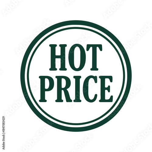 hot price icon logo seal vector on white background
Vector stamp icon