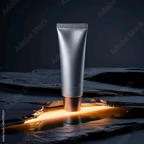 tube of cream on a dark background