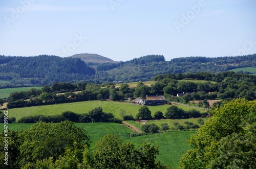 Landscape in the Monts d'Arree in Brittany in France, Europe