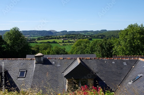 Landscape in the Monts d'Arree in Brittany in France, Europe