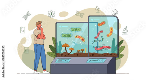 Exploring microscopic world, insightful study of microorganisms in simulated environments, a