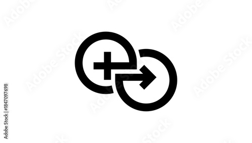 symbol of gender equality, black isolated silhouette