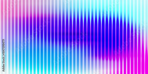 Concept of ripple gradient background. Vector illustration with ripple glass texture effect. Futuristic vibrant ribbed banner. Modern colourful gradient background with glass displacement effect.