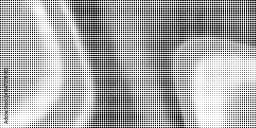 Grunge halftone gradient background. Faded grit noise texture. White and black sand wallpaper. Retro pixelated backdrop. Anime or manga style comic overlay. Vector graphic design textured template