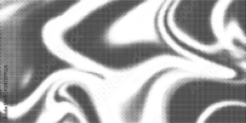 Grunge halftone gradient background. Faded grit noise texture. White and black sand wallpaper. Retro pixelated backdrop. Anime or manga style comic overlay. Vector graphic design textured template