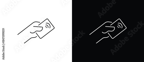 Modern lock icon. Electric lock icon. Electric locks for modern vehicles and homes. Vector illustration of a lock with a transparent and black background. Editable stroke.