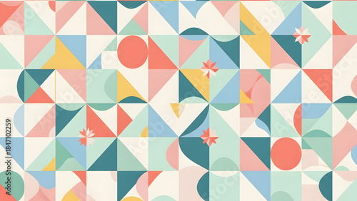 Colorful Geometric Pattern Design.