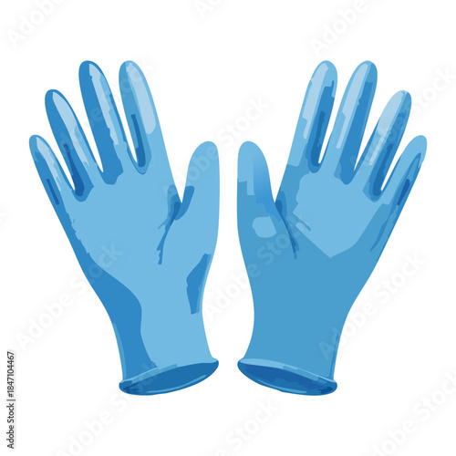 Light blue medical face mask for dental and surgical protection against infections and respiratory airborne particles