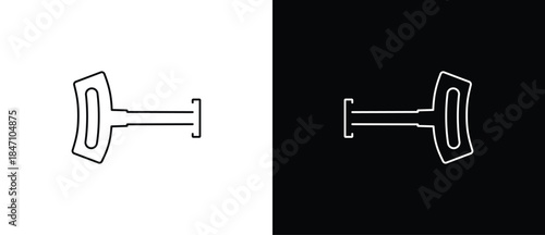 Key in a lock icon. Key icon set. Classic and modern keys. Vector illustration of a key with a transparent and black background. Editable border.