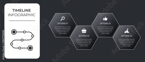Progress bar featuring 4 arrow-shaped elements, symbolizing the four stages of business strategy and progression. Clean timeline infographic design template. Vector for mobile presentation.