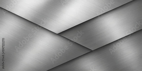 Shiny brushed metal texture background with a polished stainless steel surface and silver metallic pattern for an elegant aluminum backdrop design