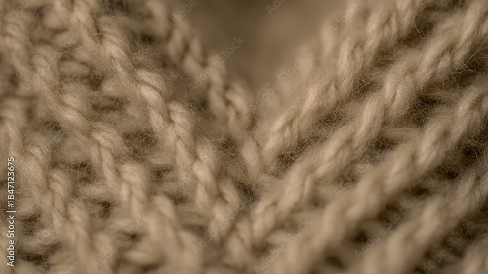 Fototapeta premium Macro Shot of Wool Fabric
