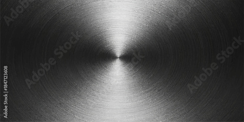 Shiny brushed metal texture featuring a polished silver stainless steel plate background with a grey industrial chrome surface pattern and light metallic reflections