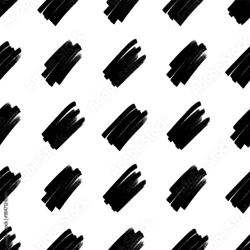 Seamless pattern with hand drawn scribble smears